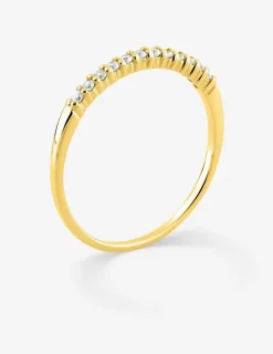 Bague or jaune 750 ‰ et oxyde de zirconium 0,12 ct serti griffes SO OR