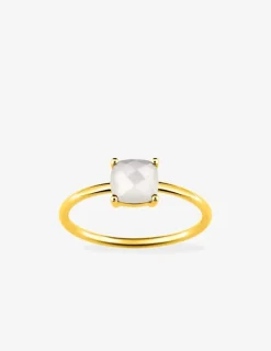 Bague or jaune 750 ‰ et pierre de lune SO OR