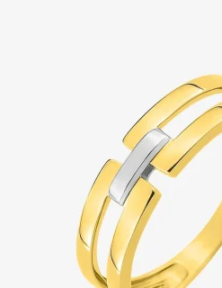 Bague or jaune 750 ‰ et rhodium SO OR