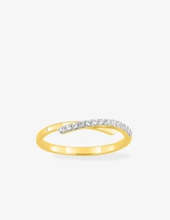 Bague plaqué or et oxyde de zirconium SO OR