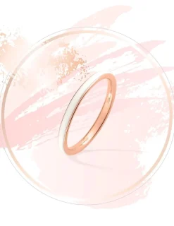 Bague Promesse Or rose 375‰ et laque ivoire SO OR