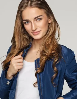 Bague Promesse Or rose 375‰, laque verte aqua et oxyde de zirconium SO OR