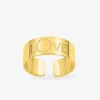 Bague réglable LOVE plaqué or SO OR