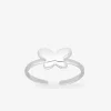 Bague réglable papillon argent rhodié 925 ‰ SO OR