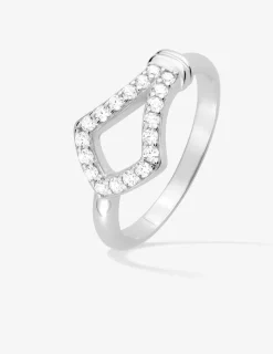 Bague Royale en argent rhodié et oxydes de zirconium SO OR