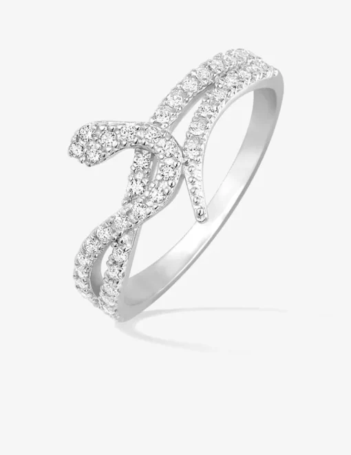 Bague serpent en argent 925‰ rhodié SO OR