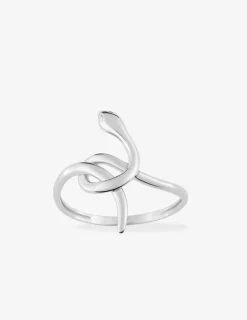 Bague serpent fin argent rhodié 925 ‰ SO OR