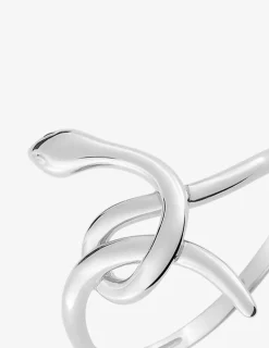 Bague serpent fin argent rhodié 925 ‰ SO OR