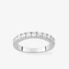 Bague serti griffes argent rhodié 925 ‰ et oxyde de zirconium 2 mm SO OR