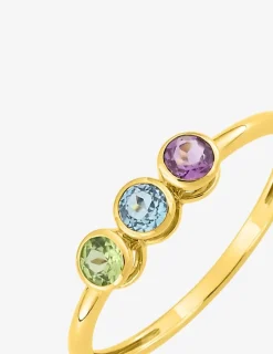 Bague trilogie en or jaune 375 ‰ SO OR