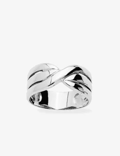 Bague triple anneau croisé argent 925‰ rhodié SO OR