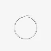 Boucle d'oreilles créole argent 925‰ fil carré SO OR