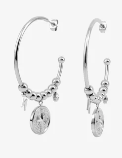 Boucles demi-créoles acier SO OR