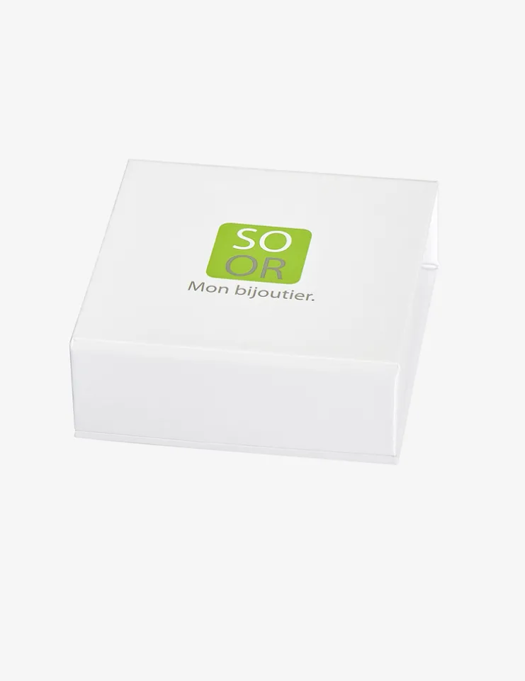 Boucles demi-créoles acier SO OR