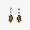Boucles d'oreilles ambre argent 925‰ rhodié SO OR