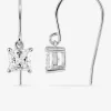 Boucles d'oreilles argent rhodié 925 ‰ avec d'oxyde de zirconium SO OR