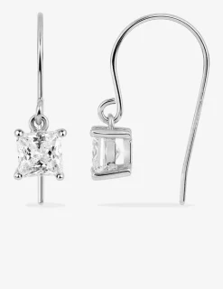 Boucles d'oreilles argent rhodié 925 ‰ avec d'oxyde de zirconium SO OR