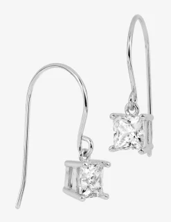 Boucles d'oreilles argent rhodié 925 ‰ avec d'oxyde de zirconium SO OR