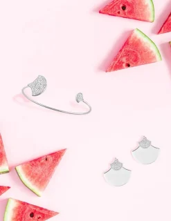 Boucles d'oreilles argent 925 ‰ rhodié avec oxydes de zirconium SO OR