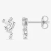 Boucles d'oreilles argent 925‰ rhodié et oxydes de zirconium multiformes SO OR