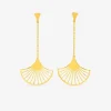 Boucles d'oreilles Art déco motif or jaune 750‰ SO OR