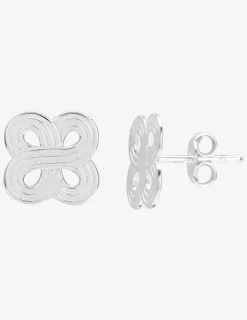 Boucles d'oreilles boucle infinie argent 925‰ rhodié SO OR