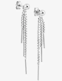 Boucles d'oreilles boule pendantes en argent 925‰ SO OR