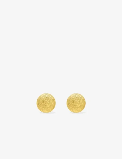 Boucles d'oreilles boules or jaune 375‰ de 5 mm de diamètre SO OR