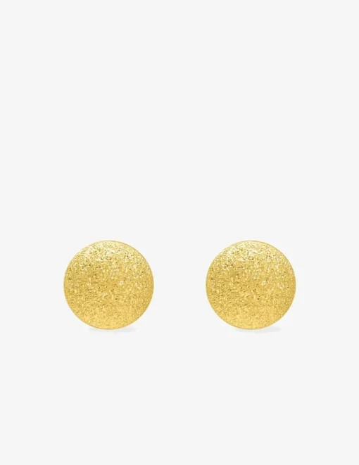 Boucles d'oreilles boules or jaune 375‰ de 6 mm de diamètre SO OR
