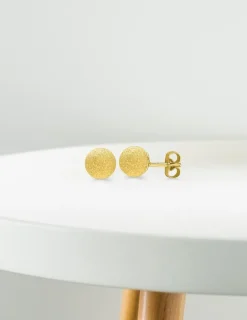 Boucles d'oreilles boules or jaune 375‰ de 6 mm de diamètre SO OR