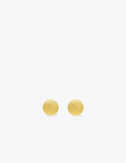 Boucles d'oreilles boules or jaune 375‰ de 4 mm de diamètre SO OR
