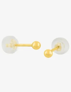 Boucles d'oreilles boules or jaune 375‰ de 3 mm de diamètre SO OR