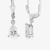 Boucles d'oreilles brisure or blanc 375 ‰ et oxyde SO OR
