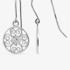 Boucles d'oreilles cercle filigrane argent 925‰ rhodié SO OR