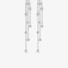 Boucles d'oreilles chaînes et boules argent 925‰ rhodié SO OR