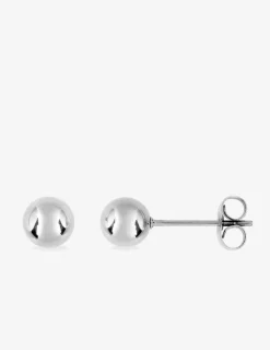 Boucles d'oreilles clous boule 6 mm acier SO OR