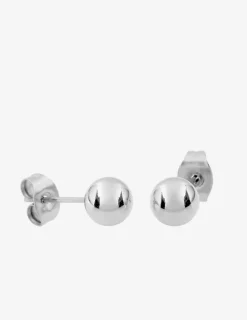 Boucles d'oreilles clous boule 6 mm acier SO OR