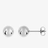 Boucles d'oreilles clous boule 8 mm acier SO OR