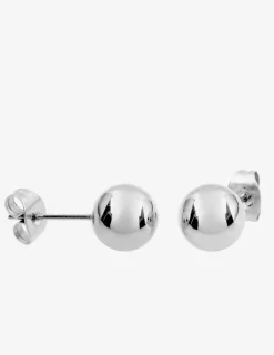 Boucles d'oreilles clous boule 8 mm acier SO OR