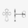 Boucles d'oreilles clous croix SO OR