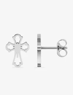 Boucles d'oreilles clous croix SO OR
