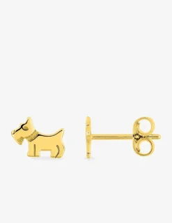 Boucles d'oreilles clous chien plaqué or SO OR