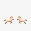 Boucles d'oreilles clous cheval plaqué or rose SO OR