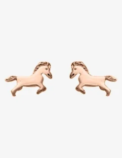 Boucles d'oreilles clous cheval plaqué or rose SO OR