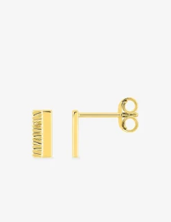 Boucles d'oreilles clous design or jaune 375 ‰ SO OR