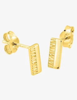 Boucles d'oreilles clous design or jaune 375 ‰ SO OR