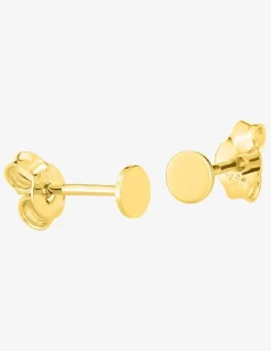 Boucles d'oreilles clous en or jaune 750‰ bouton fantaisie SO OR