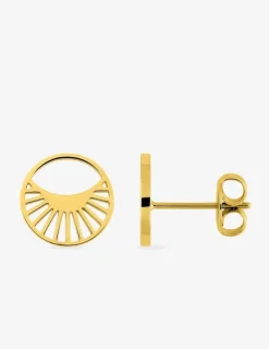 Boucles d'oreilles clous en acier doré SO OR