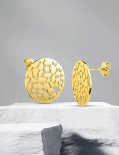 Boucles d’oreilles clous en acier doré SO OR