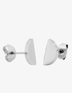Boucles d'oreilles clous en acier gris SO OR